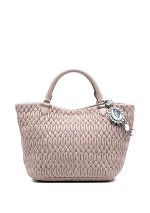 Miu Miu Pre-Owned 2010-2026 Matelasse Nappa Crystal satchel - Pink