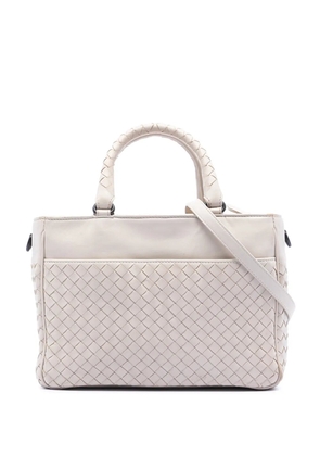 Bottega Veneta Pre-Owned 2012-2025 Nappa Intrecciato satchel - White