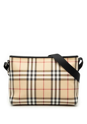 Burberry Pre-Owned 2000-2017 House Check Canvas crossbody bag - Brown