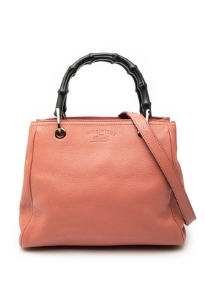 Gucci Pre-Owned 2000-2015 Small Calfskin Bamboo Shopper satchel - Pink