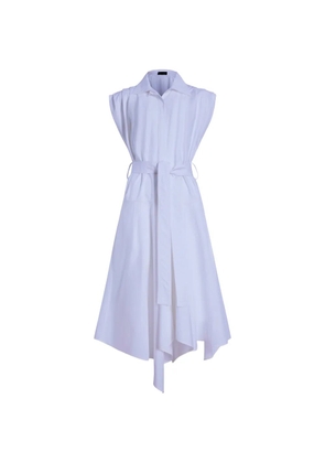 Proenza Schouler Adinna belt cotton midi dress - Purple