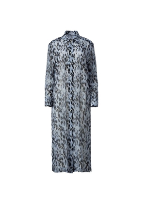 Mia Peculiar polo-collar midi dress - Blue