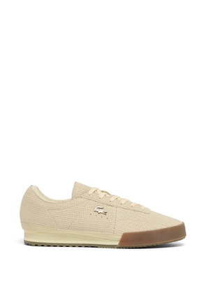 Lacoste perforated logo sneakers - Neutrals