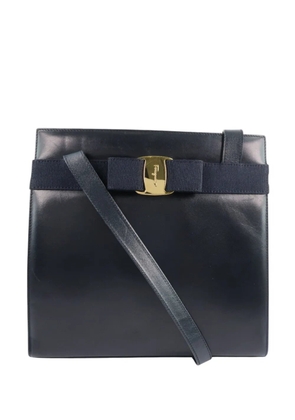 Ferragamo Pre-Owned 2010-2026 Leather Vara Bow shoulder bag - Blue