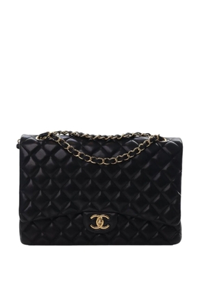 CHANEL Pre-Owned 2010-2011 Maxi Classic Lambskin Double Flap shoulder bag - Black