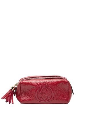 Gucci Pre-Owned 2000-2015 Patent Soho Cosmetic pouch - Pink
