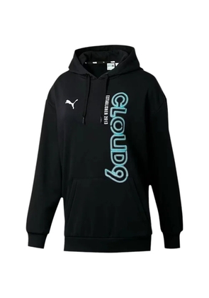 PUMA logo-print hoodie - Black