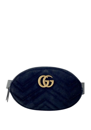 Gucci Pre-Owned 2016-2026 GG Marmont Matelasse Velvet belt bag - Black