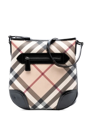 Burberry Pre-Owned 2000-2017 Supernova Check Coated Canvas Dryden crossbody bag - Brown