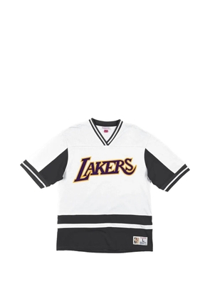 Mitchell & Ness x NBA Los Angeles Lakers V-neck panelled T-shirt - White