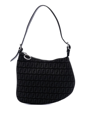 Fendi Pre-Owned 2000-2010 Zucchino Canvas Oyster shoulder bag - Black