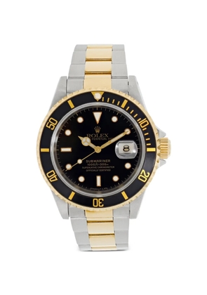 Rolex stainless steel date 40mm submariner watch - Black
