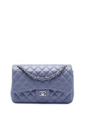 CHANEL Pre-Owned 2011 Jumbo Classic Lambskin Double Flap shoulder bag - Purple