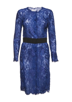 PUCCI Pre-Owned lace midi dress - Blue