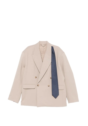 Charles Jeffrey Loverboy double-breasted jacket - Neutrals