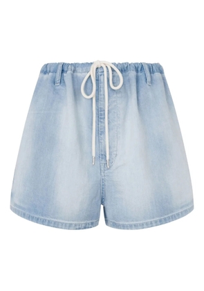 MOSCHINO JEANS drawstring-fastening denim shorts - Blue