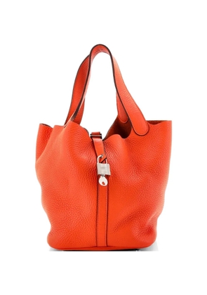 Hermès Pre-Owned Picotin Lock Bag Clemence MM bucket bag - Orange