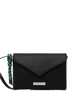 Karl Lagerfeld flap-closure cross body bag - Black
