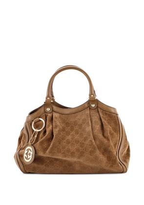 Gucci Pre-Owned Sukey Tote GG Corduroy Medium satchel - Brown