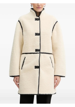 Morgan button trim coat - Neutrals