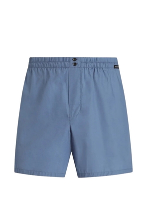 Dolce & Gabbana cotton poplin boxer shorts - Blue