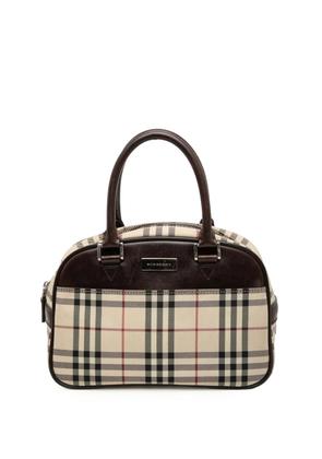 Burberry Pre-Owned 2000-2017 House Check Canvas handbag - Brown