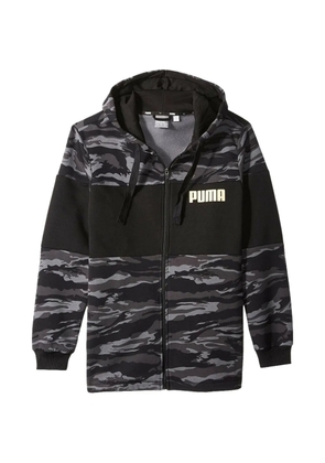 PUMA camouflage-print full-zip hoodie - Grey