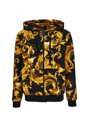Versace Jeans Couture baroque-print zip-up hoodie - Gold
