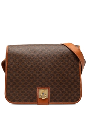 Celine Pre-Owned 2012 Macadam Coated Canvas crossbody bag - Brown