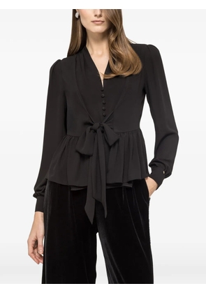 NISSA ruffled blouse - Black