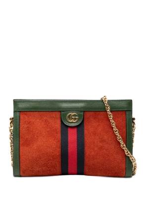 Gucci Pre-Owned 2000-2015 Small Suede Ophidia Chain crossbody bag - Orange