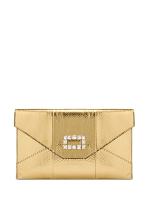 Lancel envelope clutch bag - Gold