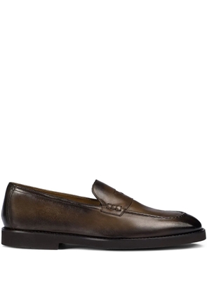 Doucal's leather loafers - Brown