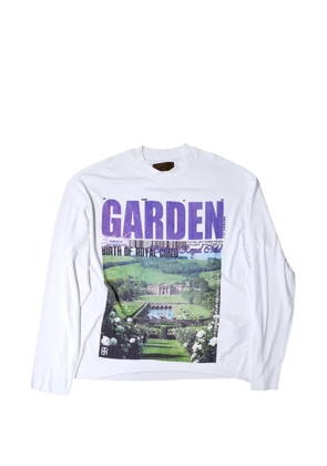 BIRTH OF ROYAL CHILD printed long-sleeve T-shirt - White