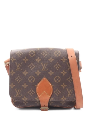 Louis Vuitton Pre-Owned 1990 Cartesier MM monogram leather shoulder bag - Brown