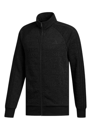 adidas three-stripe zip jacket - Black