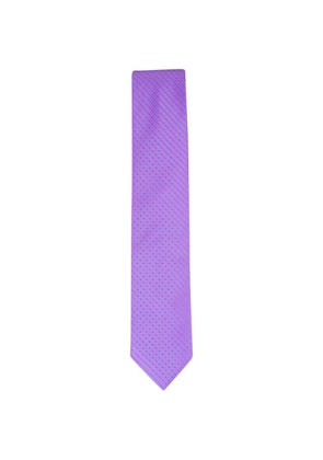 Eton Micro geometric tie - Purple