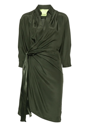 GAUGE81 Miya silk wrap dress - Green