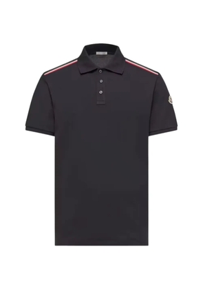 Moncler stripe polo shirt - Blue