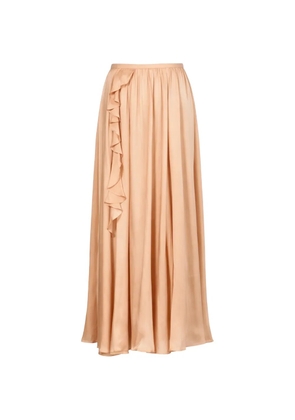 Ulla Johnson Zena ruffle midi skirt - Neutrals