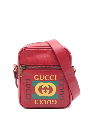 Gucci Pre-Owned 2010s printed leather shoulder bag - Red