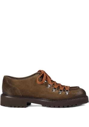 Doucal's lace-up suede derby shoes - Brown