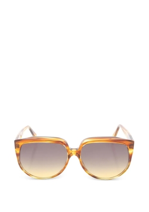 Celine Pre-Owned 2020s geometric sunglasses - Brown