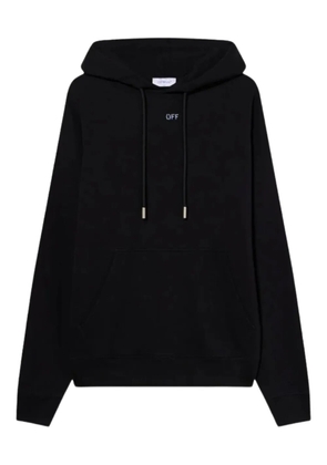 Off-White Stencil Arrow drawstring graphic hoodie - Black
