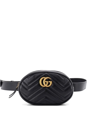 Gucci Pre-Owned GG Marmont Matelasse Leather belt bag - Black