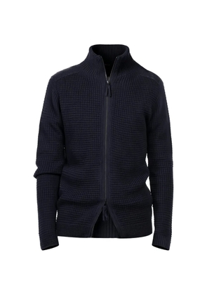 Hannes Roether textured zip jacket - Blue