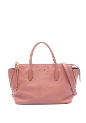 Miu Miu Pre-Owned 2000s Madras two-way tote bag - Pink