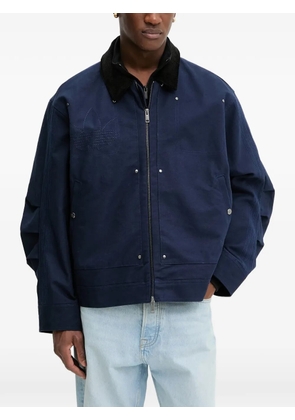 adidas embroidered appliqué jacket - Blue