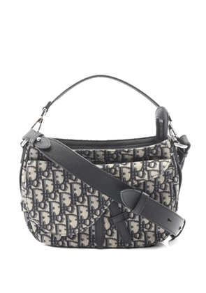 Christian Dior Pre-Owned 2010s mini Saddle leather tote bag - Blue