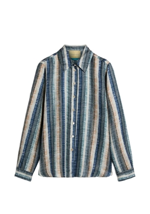 Momoni collared printed shirt - Blue